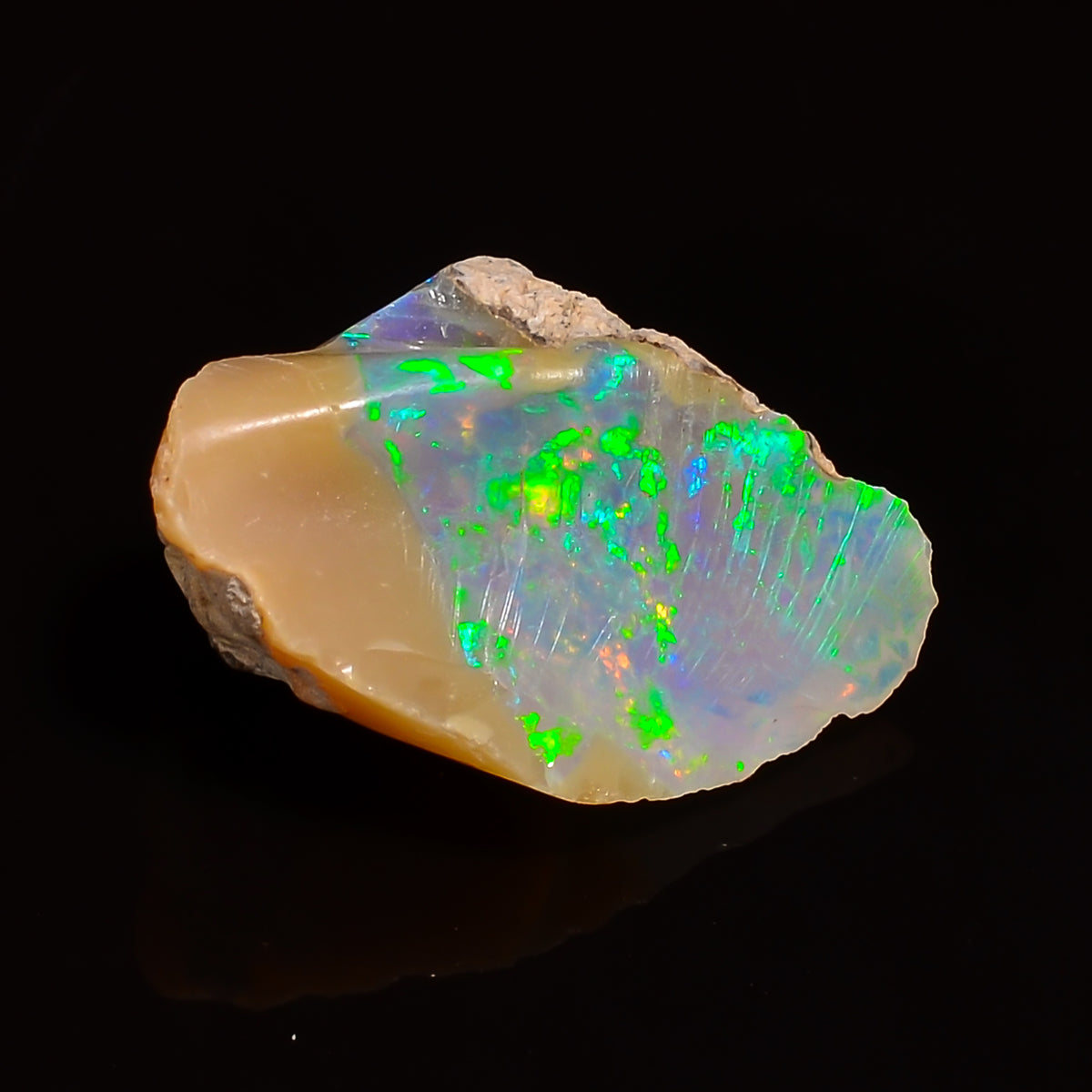 Classic Top Grade Quality 100% Natural Welo Fire Ethiopian Opal Fancy Rough Loose Gemstone For Making Jewelry 15X10X7 MM 03.50 Cts. KR28-5 Sunkarton