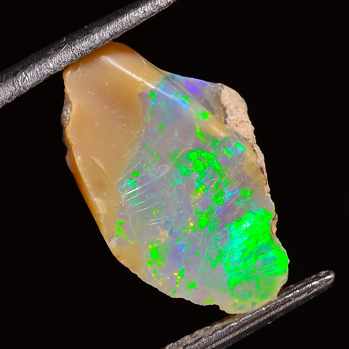 Classic Top Grade Quality 100% Natural Welo Fire Ethiopian Opal Fancy Rough Loose Gemstone For Making Jewelry 15X10X7 MM 03.50 Cts. KR28-5 Sunkarton