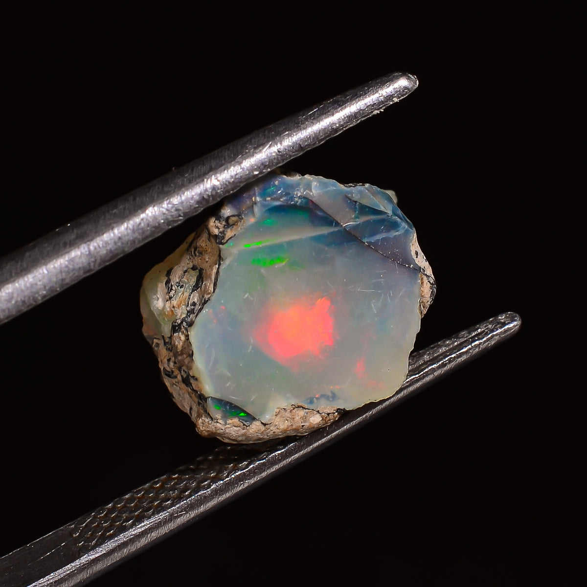 Fabulous Top Grade Quality 100% Natural Welo Fire Ethiopian Opal Fancy Rough Loose Gemstone For Making Jewelry 10X9X7 MM 03.50 Cts. KR28-60 Sunkarton