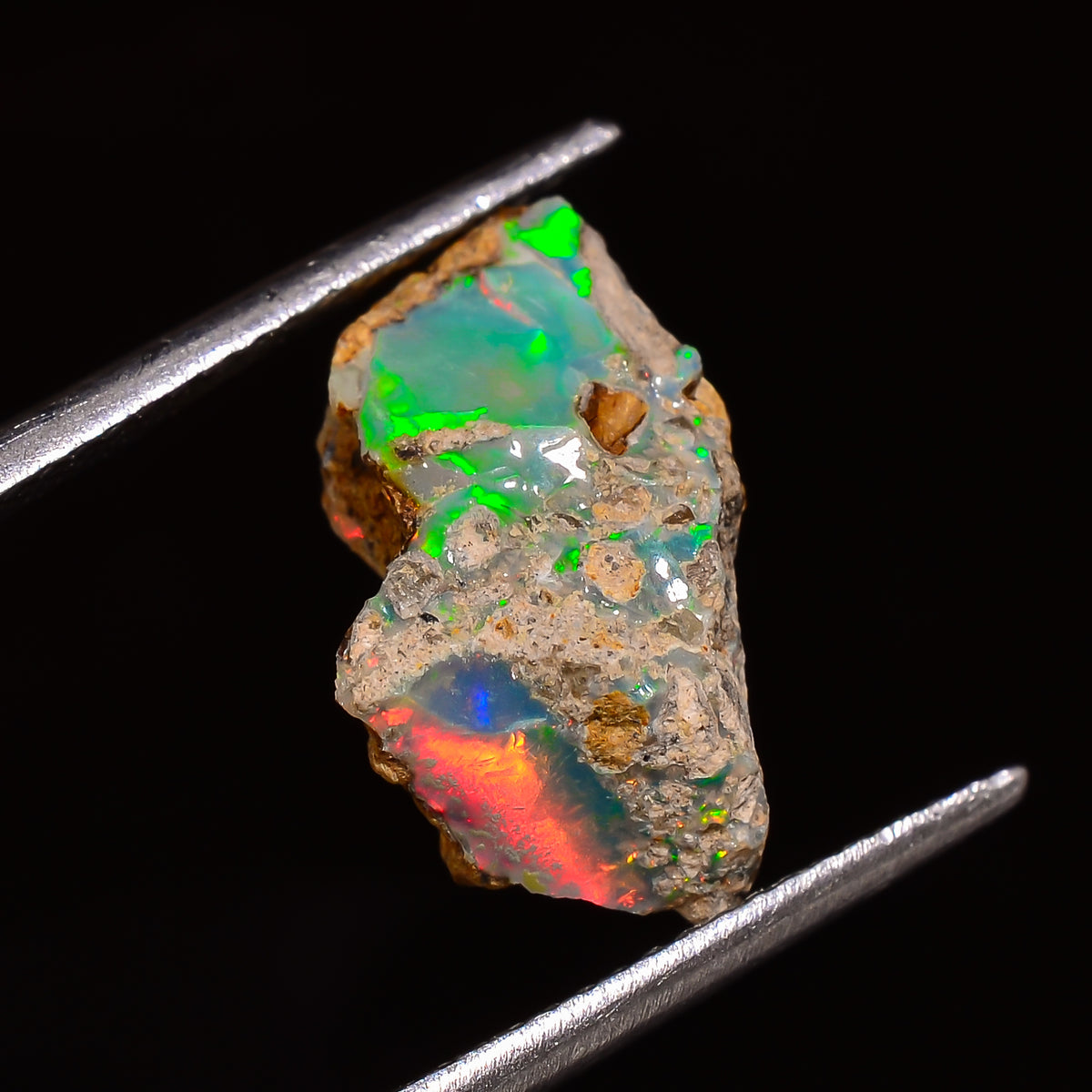 Fantastic Top Grade Quality 100% Natural Welo Fire Ethiopian Opal Fancy Rough Loose Gemstone For Making Jewelry 14X9X7 MM 03.50 Cts. KR28-61 Sunkarton