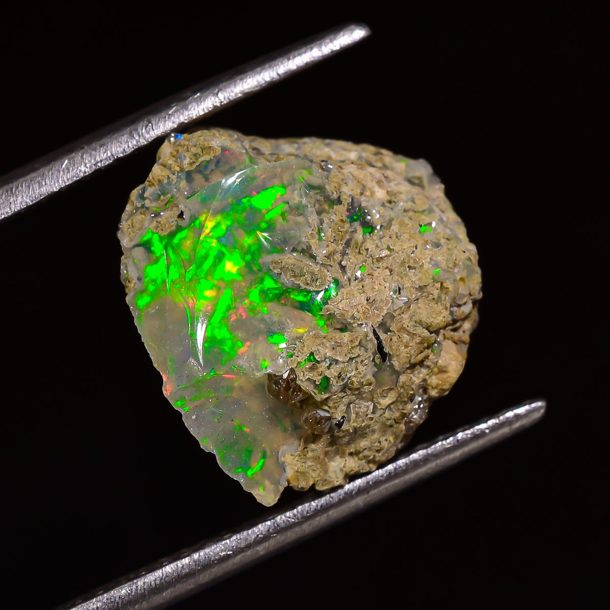 Incredible Top Grade Quality 100% Natural Welo Fire Ethiopian Opal Rough Loose Gemstone For Making Jewelry 13X12X8 MM 05.00 Cts. KR28-64 Sunkarton