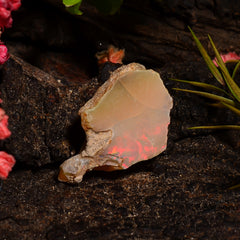 Outstanding Top Grade Quality 100% Natural Welo Fire Ethiopian Opal Rough Loose Gemstone For Making Jewelry 18X11X8 MM 05.00 Cts. KR28-67 Sunkarton