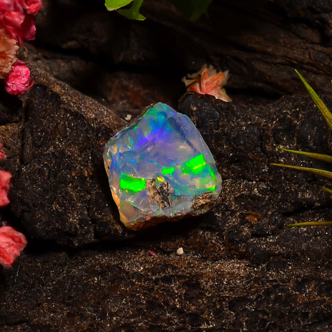 Superb Top Grade Quality 100% Natural Welo Fire Ethiopian Opal Fancy Rough Loose Gemstone For Making Jewelry 11X7X6 MM 03.50 Cts. KR28-69 Sunkarton