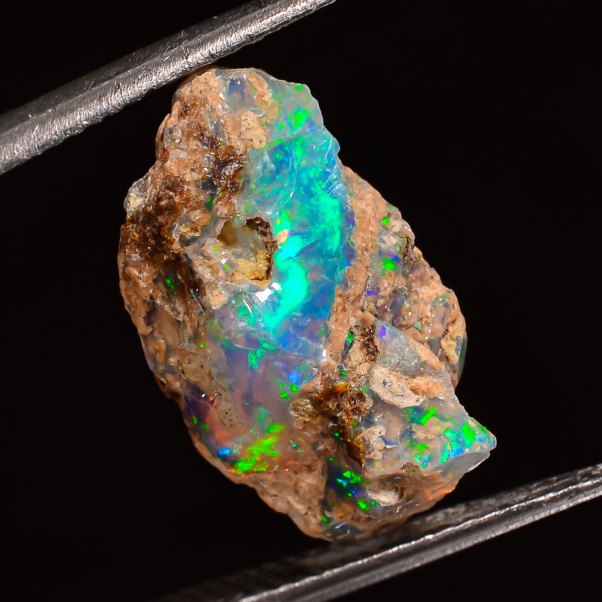 Dazzling Top Grade Quality 100% Natural Welo Fire Ethiopian Opal Fancy Rough Loose Gemstone For Making Jewelry 16X9X6 MM 04.50 Cts. KR28-6 Sunkarton