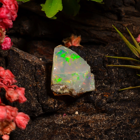 Tempting Top Grade Quality 100% Natural Welo Fire Ethiopian Opal Fancy Rough Loose Gemstone For Making Jewelry 10X9X6 MM 02.50 Cts. KR28-72 Sunkarton