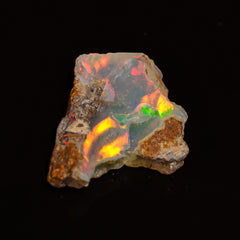 Amazing Top Grade Quality 100% Natural Welo Fire Ethiopian Opal Fancy Rough Loose Gemstone For Making Jewelry 14X10X2 MM 02.00 Cts. KR28-76 Sunkarton