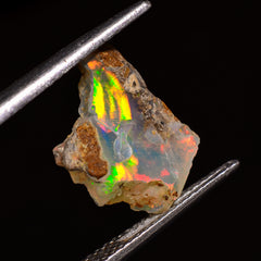 Amazing Top Grade Quality 100% Natural Welo Fire Ethiopian Opal Fancy Rough Loose Gemstone For Making Jewelry 14X10X2 MM 02.00 Cts. KR28-76 Sunkarton