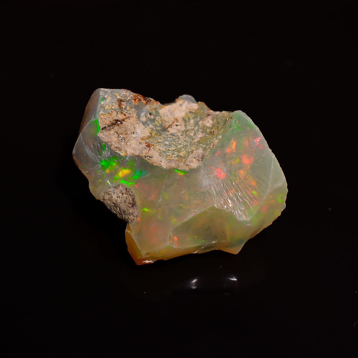 Attractive Top Grade Quality 100% Natural Welo Fire Ethiopian Opal Rough Loose Gemstone For Making Jewelry 16X13X6 MM 04.50 Cts. KR28-77 Sunkarton