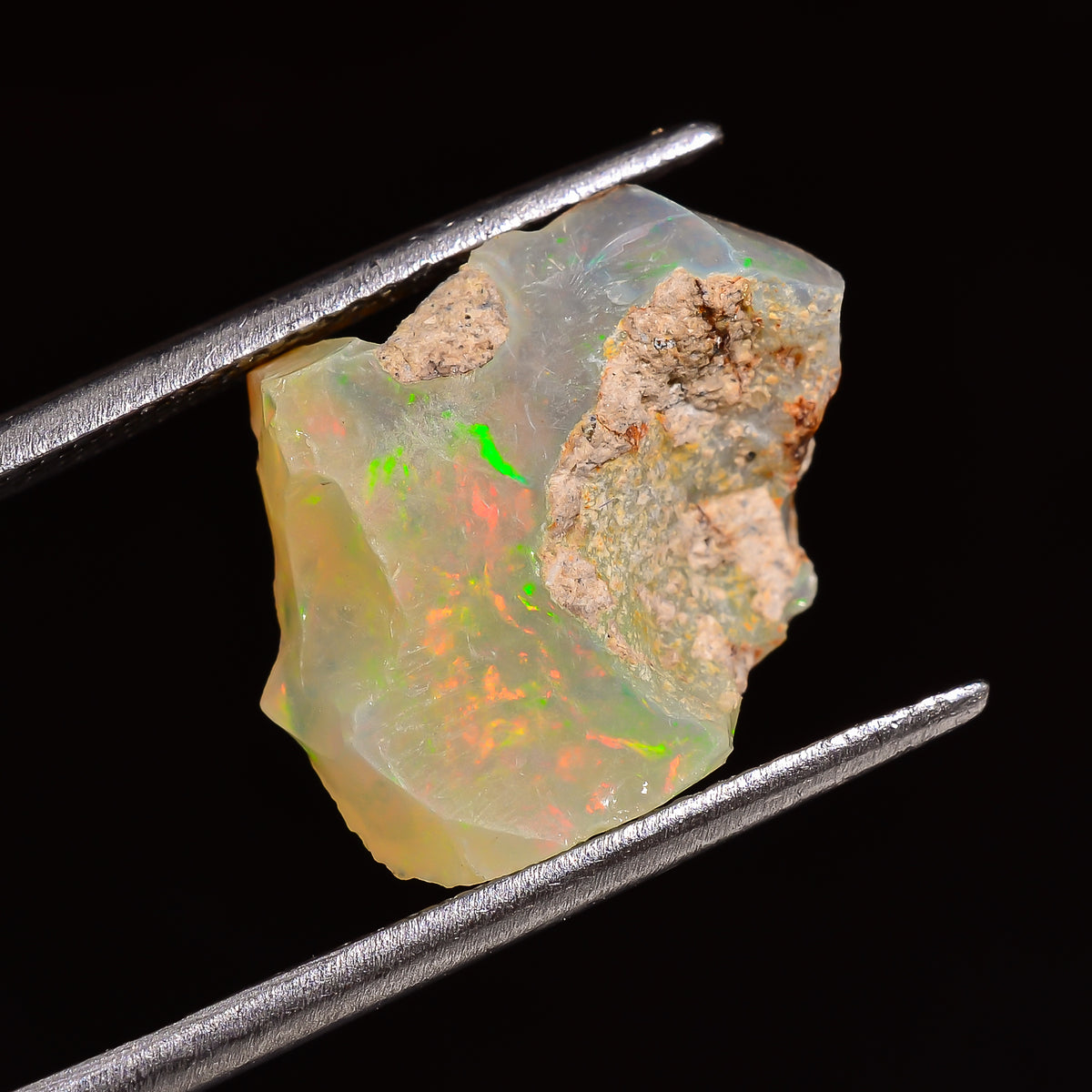 Attractive Top Grade Quality 100% Natural Welo Fire Ethiopian Opal Rough Loose Gemstone For Making Jewelry 16X13X6 MM 04.50 Cts. KR28-77 Sunkarton