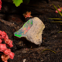 Awesome Top Grade Quality 100% Natural Welo Fire Ethiopian Opal Fancy Rough Loose Gemstone For Making Jewelry 13X12X6 MM 03.50 Cts. KR28-78 Sunkarton