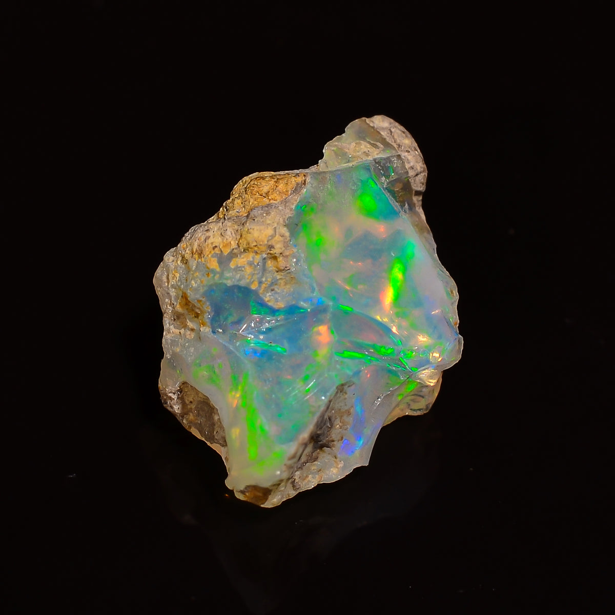 Dazzling Top Grade Quality 100% Natural Welo Fire Ethiopian Opal Fancy Rough Loose Gemstone For Making Jewelry 13X9X7 MM 03.00 Cts. KR28-81 Sunkarton