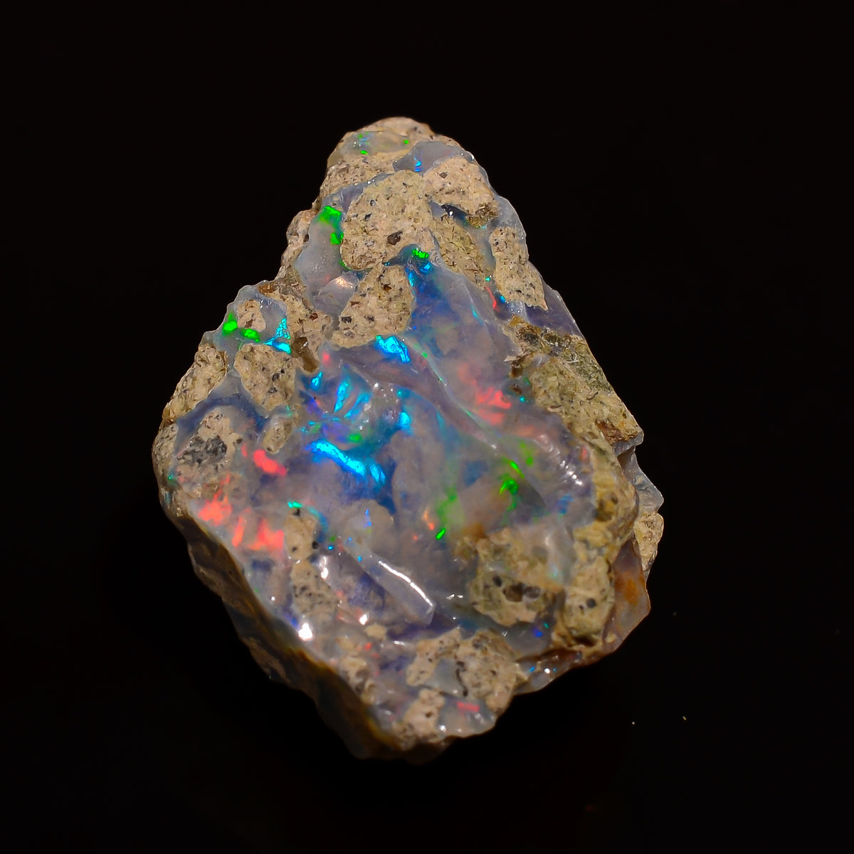 Excellent Top Grade Quality 100% Natural Welo Fire Ethiopian Opal Rough Loose Gemstone For Making Jewelry 17X11X8 MM 05.50 Cts. KR28-82 Sunkarton