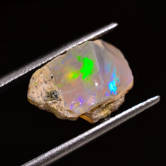 Fabulous Top Grade Quality 100% Natural Welo Fire Ethiopian Opal Fancy Rough Loose Gemstone For Making Jewelry 13X9X9 MM 04.00 Cts. KR28-85 Sunkarton