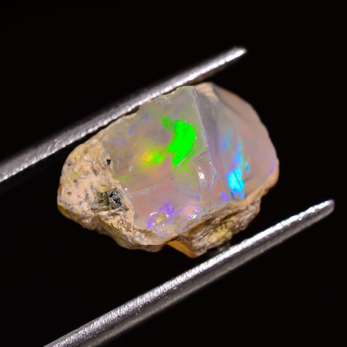 Fabulous Top Grade Quality 100% Natural Welo Fire Ethiopian Opal Fancy Rough Loose Gemstone For Making Jewelry 13X9X9 MM 04.00 Cts. KR28-85 Sunkarton