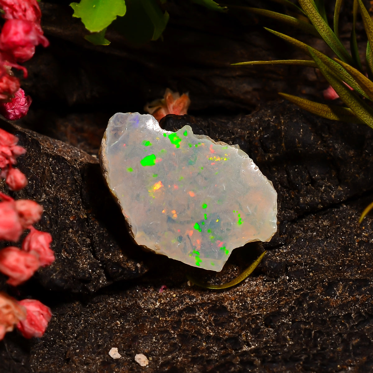 Fantastic Top Grade Quality 100% Natural Welo Fire Ethiopian Opal Rough Loose Gemstone For Making Jewelry 15X10X5 MM 04.00 Cts. KR28-86 Sunkarton