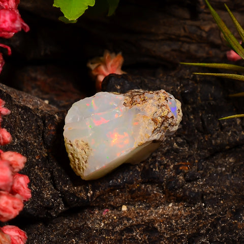 Gorgeous Top Grade Quality 100% Natural Welo Fire Ethiopian Opal Fancy Rough Loose Gemstone For Making Jewelry 12X9X7 MM 03.50 Cts. KR28-87 Sunkarton