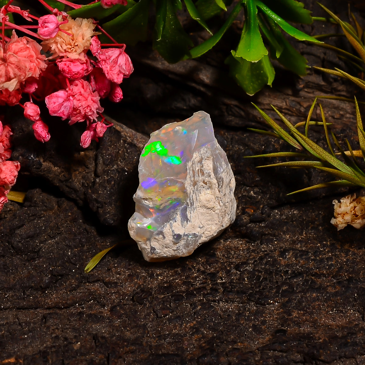 Exclusive Top Grade Quality 100% Natural Welo Fire Ethiopian Opal Fancy Rough Loose Gemstone For Making Jewelry 18X15X9 MM 09.50 Cts. KR28-8 Sunkarton