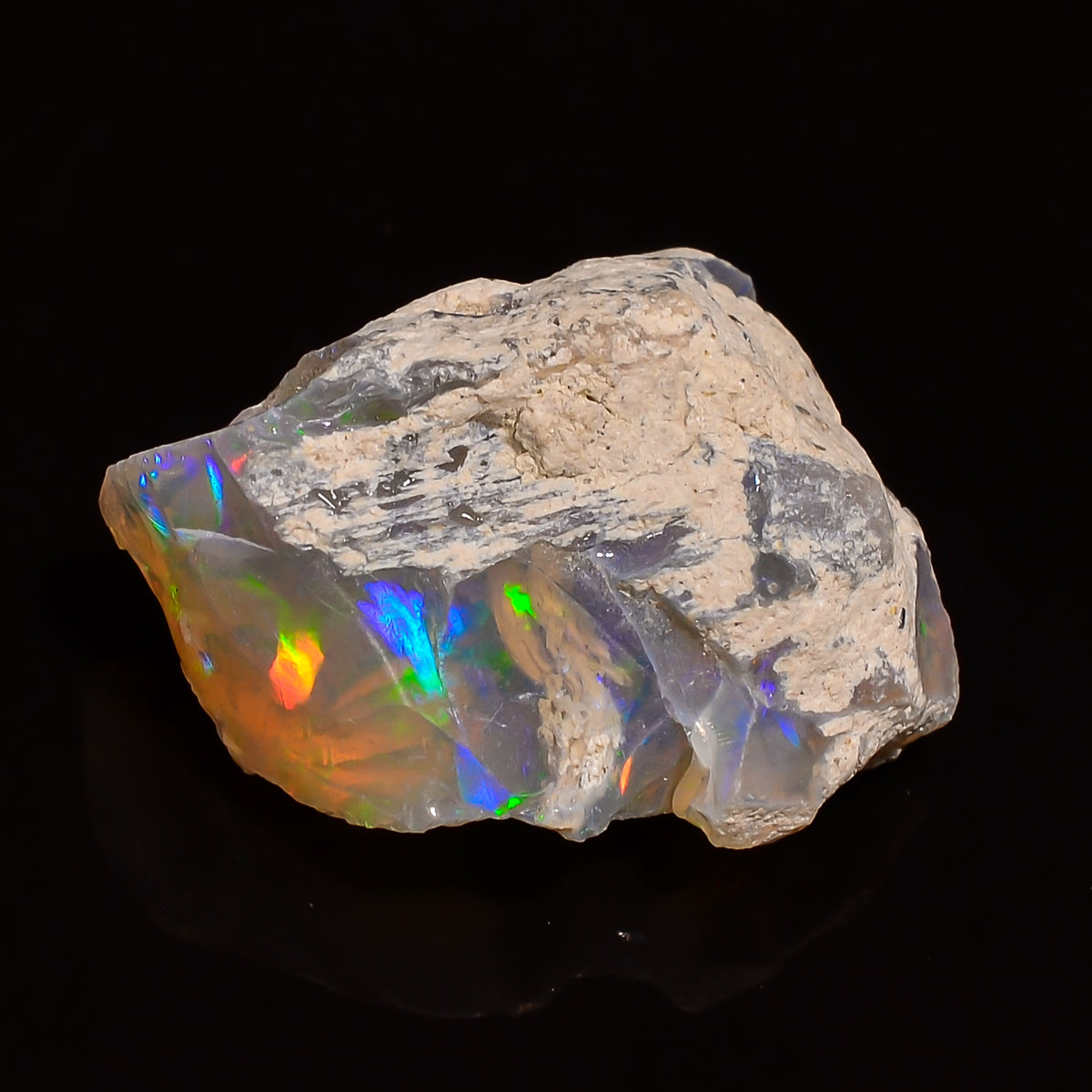 Exclusive Top Grade Quality 100% Natural Welo Fire Ethiopian Opal Fancy Rough Loose Gemstone For Making Jewelry 18X15X9 MM 09.50 Cts. KR28-8 Sunkarton