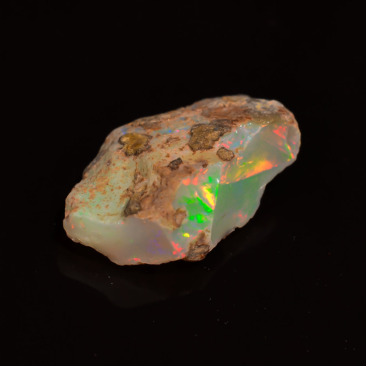 Mind Blowing Top Grade Quality 100% Natural Welo Fire Ethiopian Opal Rough Loose Gemstone For Making Jewelry 15X9X5 MM 02.50 Cts. KR28-91 Sunkarton