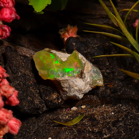 Outstanding Top Grade Quality 100% Natural Welo Fire Ethiopian Opal Rough Loose Gemstone For Making Jewelry 14X8X6 MM 03.00 Cts. KR28-92 Sunkarton