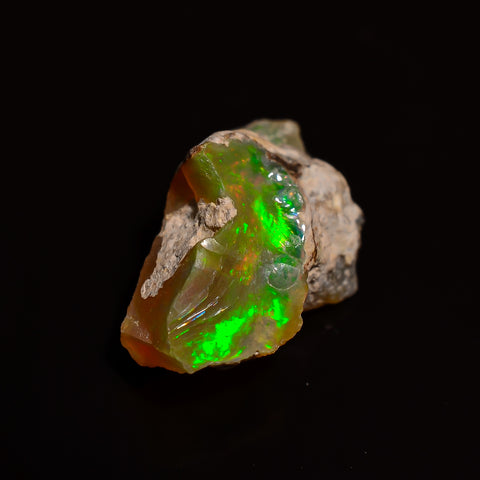 Outstanding Top Grade Quality 100% Natural Welo Fire Ethiopian Opal Rough Loose Gemstone For Making Jewelry 14X8X6 MM 03.00 Cts. KR28-92 Sunkarton