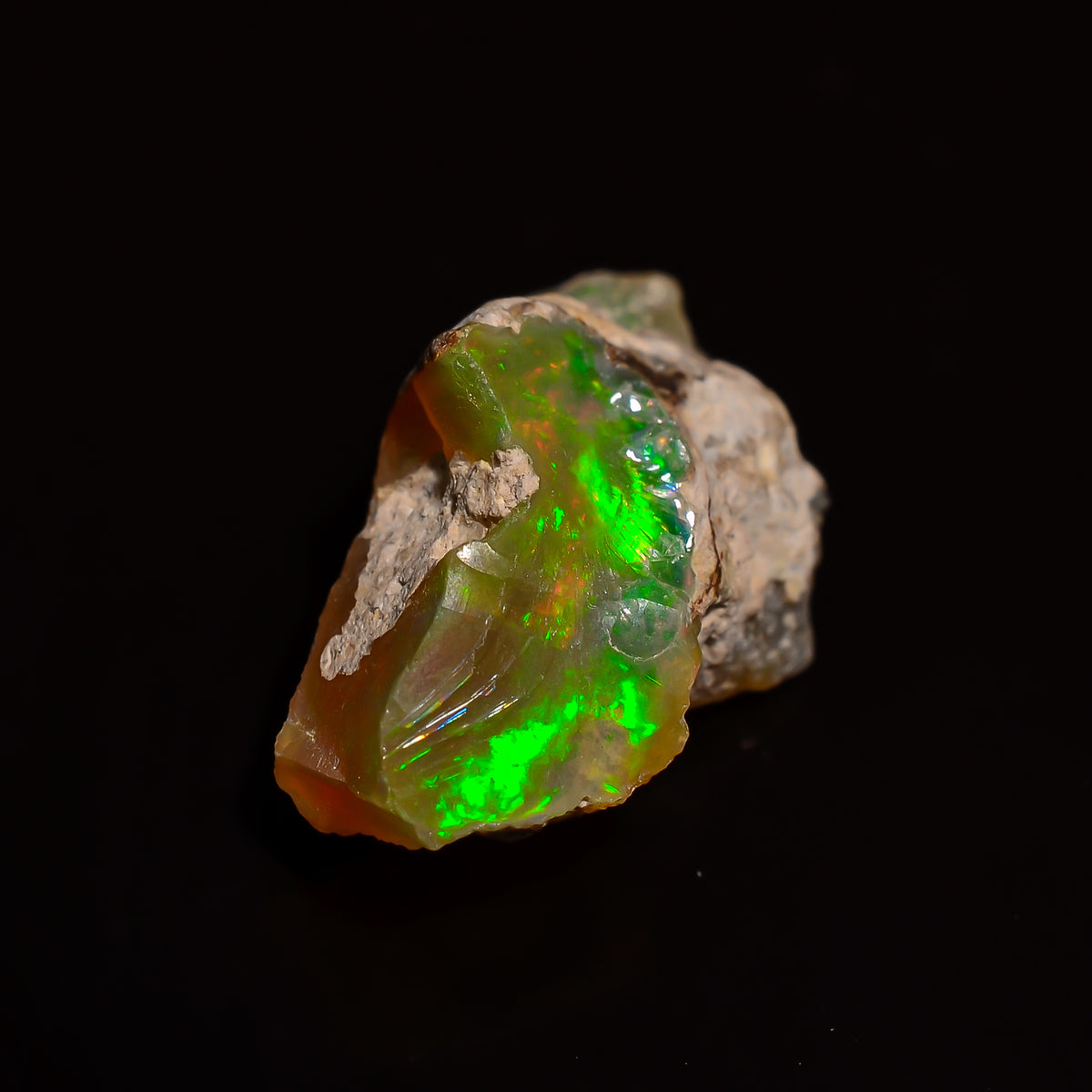 Outstanding Top Grade Quality 100% Natural Welo Fire Ethiopian Opal Rough Loose Gemstone For Making Jewelry 14X8X6 MM 03.00 Cts. KR28-92 Sunkarton