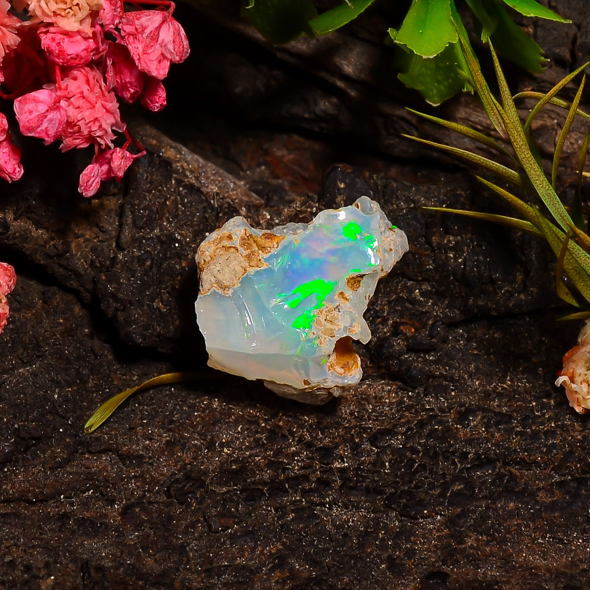 Elegant Top Grade Quality 100% Natural Welo Fire Ethiopian Opal Fancy Rough Loose Gemstone For Making Jewelry 16X13X10 MM 07.00 Cts. KR28-9 Sunkarton