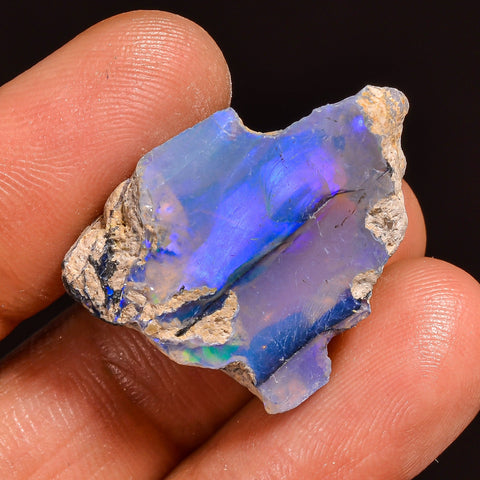 Supreme Top Grade Quality 100% Natural Welo Fire Ethiopian Opal Fancy Rough Loose Gemstone For Making Jewelry 26X19X7 MM 15.50 Cts. KR59-10 Sunkarton