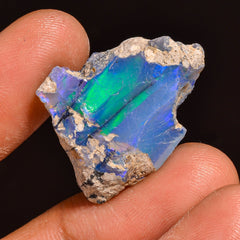 Supreme Top Grade Quality 100% Natural Welo Fire Ethiopian Opal Fancy Rough Loose Gemstone For Making Jewelry 26X19X7 MM 15.50 Cts. KR59-10 Sunkarton