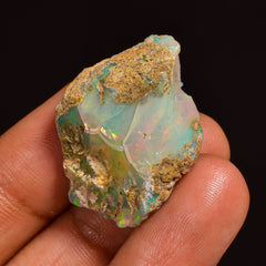Tempting Top Grade Quality 100% Natural Welo Fire Ethiopian Opal Fancy Rough Loose Gemstone For Making Jewelry 28X21X11MM 23.50 Cts. KR59-11 Sunkarton