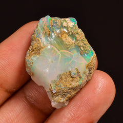 Tempting Top Grade Quality 100% Natural Welo Fire Ethiopian Opal Fancy Rough Loose Gemstone For Making Jewelry 28X21X11MM 23.50 Cts. KR59-11 Sunkarton