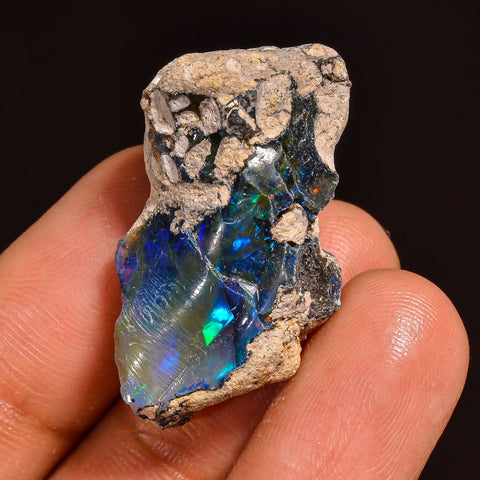 Terrific Top Grade Quality 100% Natural Welo Fire Ethiopian Opal Fancy Rough Loose Gemstone For Making Jewelry 30X16X10MM 21.00 Cts. KR59-12 Sunkarton