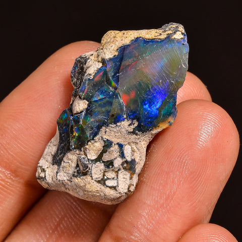 Terrific Top Grade Quality 100% Natural Welo Fire Ethiopian Opal Fancy Rough Loose Gemstone For Making Jewelry 30X16X10MM 21.00 Cts. KR59-12 Sunkarton