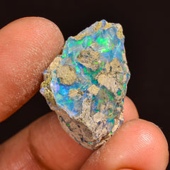 Unique Top Grade Quality 100% Natural Welo Fire Ethiopian Opal Fancy Rough Loose Gemstone For Making Jewelry 24X15X11 MM 17.00 Cts. KR59-13 Sunkarton