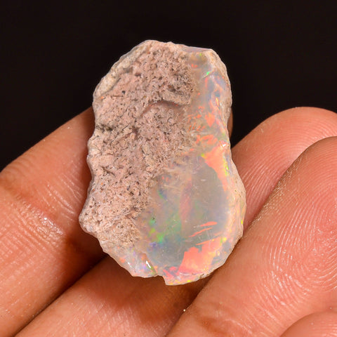 Wonderful Top Grade Quality 100% Natural Welo Fire Ethiopian Opal Fancy Rough Loose Gemstone For Making Jewelry 27X15X7MM 10.50 Cts. KR59-14 Sunkarton