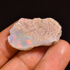 Wonderful Top Grade Quality 100% Natural Welo Fire Ethiopian Opal Fancy Rough Loose Gemstone For Making Jewelry 27X15X7MM 10.50 Cts. KR59-14 Sunkarton