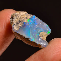 Excellent Top Grade Quality 100% Natural Welo Fire Ethiopian Opal Fancy Rough Loose Gemstone For Making Jewelry 21X16X11MM 12.50 Cts KR59-15 Sunkarton