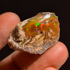Elegant Top Grade Quality 100% Natural Welo Fire Ethiopian Opal Fancy Rough Loose Gemstone For Making Jewelry 23X22X14 MM 34.50 Cts. KR59-17 Sunkarton