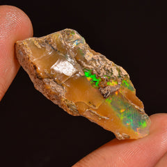 Fabulous Top Grade Quality 100% Natural Welo Fire Ethiopian Opal Fancy Rough Loose Gemstone For Making Jewelry 35X15X10MM 19.50 Cts. KR59-18 Sunkarton