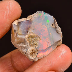 Fantastic Top Grade Quality 100% Natural Welo Fire Ethiopian Opal Fancy Rough Loose Gemstone For Making Jewelry 23X20X11MM 23.50 Cts KR59-19 Sunkarton