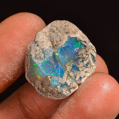 Marvellous Top Grade Quality 100% Natural Welo Fire Ethiopian Opal Fancy Rough Loose Gemstone For Making Jewelry 19X16X15MM 17.50 Cts KR5923 Sunkarton