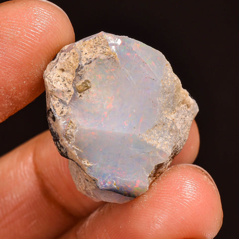 Splendid Top Grade Quality 100% Natural Welo Fire Ethiopian Opal Fancy Rough Loose Gemstone For Making Jewelry 23X18X13MM 21.50 Cts. KR59-26 Sunkarton