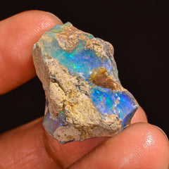 Tempting Top Grade Quality 100% Natural Welo Fire Ethiopian Opal Fancy Rough Loose Gemstone For Making Jewelry 25X19X12MM 33.00 Cts. KR59-28 Sunkarton