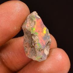 Terrific Top Grade Quality 100% Natural Welo Fire Ethiopian Opal Fancy Rough Loose Gemstone For Making Jewelry 18X13X10MM 08.00 Cts. KR59-29 Sunkarton
