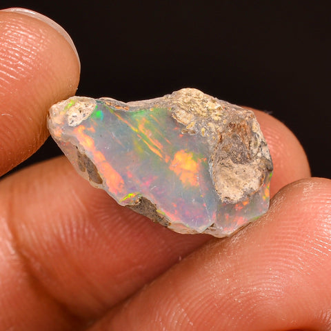 Terrific Top Grade Quality 100% Natural Welo Fire Ethiopian Opal Fancy Rough Loose Gemstone For Making Jewelry 18X13X10MM 08.00 Cts. KR59-29 Sunkarton