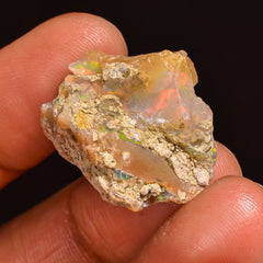Outstanding Top Grade Quality 100% Natural Welo Fire Ethiopian Opal Rough Loose Gemstone For Making Jewelry 23X18X12 MM 20.00 Cts. KR59-33 Sunkarton