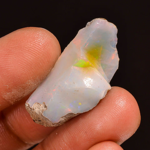 Splendid Top Grade Quality 100% Natural Welo Fire Ethiopian Opal Fancy Rough Loose Gemstone For Making Jewelry 27X12X9 MM 12.50 Cts. KR59-34 Sunkarton