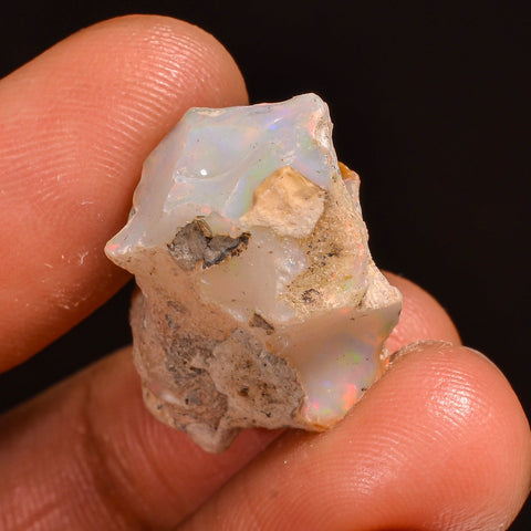 Superb Top Grade Quality 100% Natural Welo Fire Ethiopian Opal Fancy Rough Loose Gemstone For Making Jewelry 24X17X12 MM 19.00 Cts. KR59-35 Sunkarton