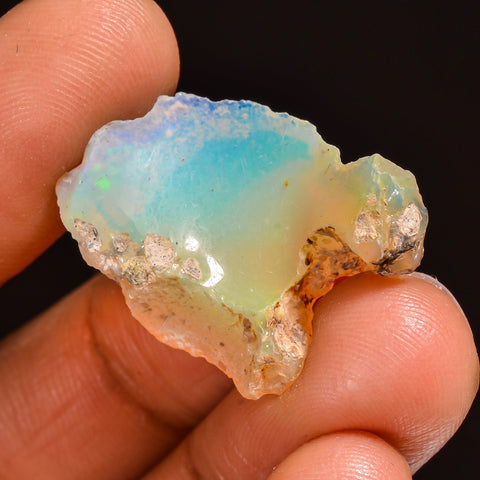 Tempting Top Grade Quality 100% Natural Welo Fire Ethiopian Opal Fancy Rough Loose Gemstone For Making Jewelry 26X18X4 MM 10.00 Cts. KR59-38 Sunkarton