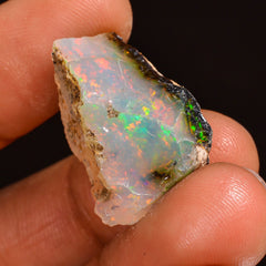 Unique Top Grade Quality 100% Natural Welo Fire Ethiopian Opal Fancy Rough Loose Gemstone For Making Jewelry 21X17X9 MM 14.00 Cts. KR59-40 Sunkarton